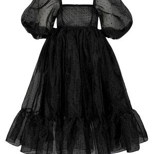 Selkie The Caviar polka dot French Puff Dress - 3X